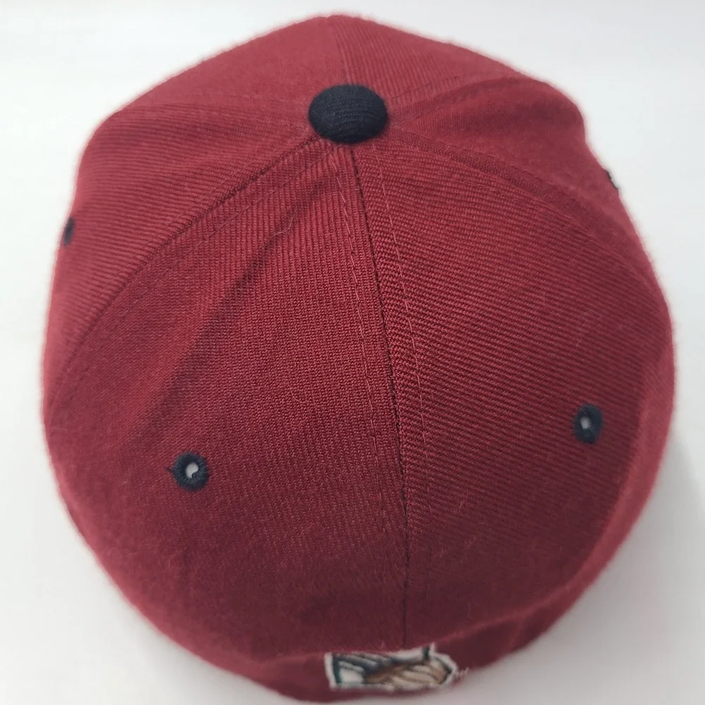 Utah Grizzlies Hat Fitted 7 Zephyr Maroon ECHL‎ AHL IHL Hockey Wool Blend Men